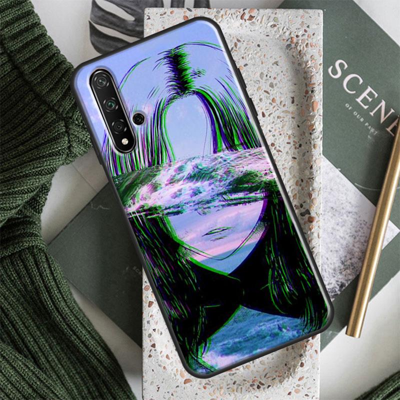 Sad Japanese Anime Aesthetic For Huawei Nova 12s 7i 8i 11i 12i 9 10 SE Y91 Y90 Y60 Y70 Y72 Y61 P30 P40 Lite P60 Pro Case