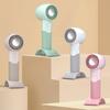 Handheld Fan Wind-Concentrating Turbine Blade Design Adjustable 3-Speed Cooling Fan Portable Lightweight Desktop Fan with Phone Stand Base
