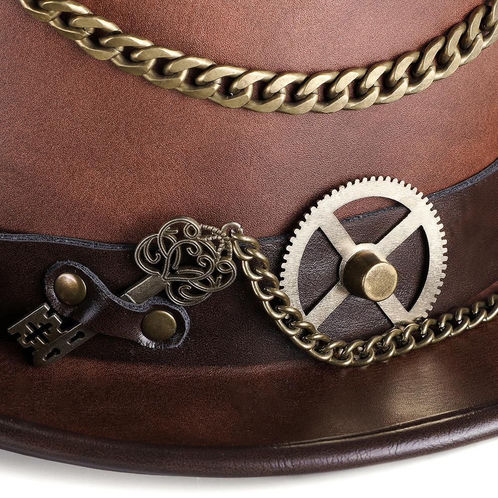 Steampunk Retro High Top Magier Zylinder Halloween Punk Party Cosplay Kostüm Zubehör