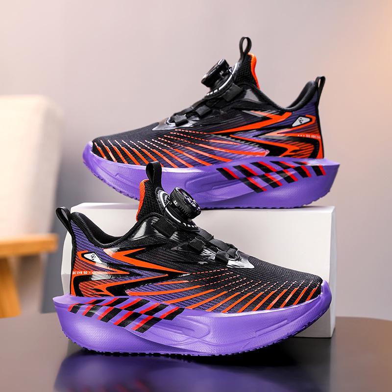 Boys' Lightweight Summer Mesh Running Shoes for School-Age Children