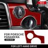 3D Carbon Fiber Headlight Switch Hole Cover Sticker for Porsche Panamera 2010-2016