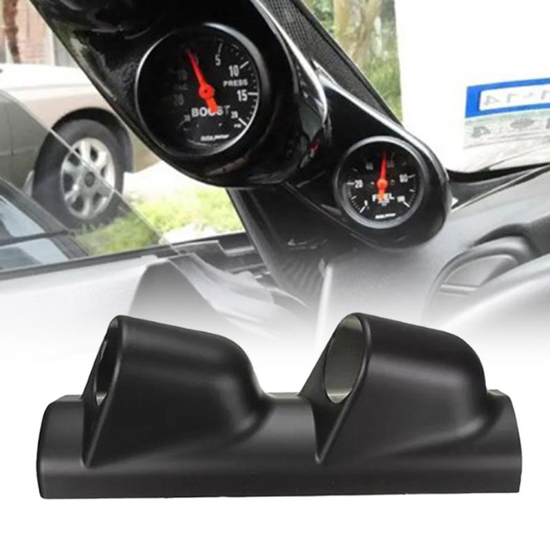 Μαύρο / ανθρακονήματα ABS Car A-Pillar Pod Gauge Holder Universal Fit Most Vehicle - Μόνο για Αριστεροτίμονα αυτοκίνητα