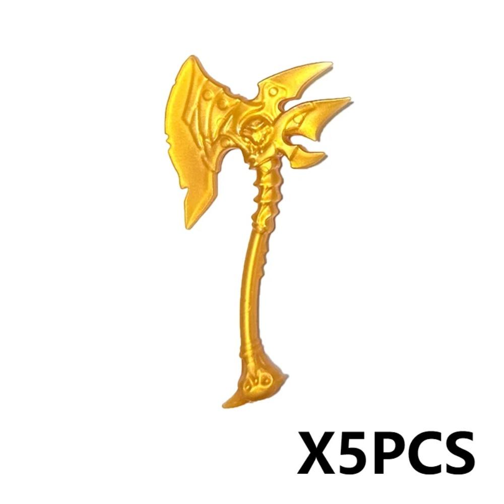 Military Medieval Building Blocks Soldier Warrior Waffen Accessories Sword Battle Axe Hero Villain Series Double-edged Sword Toy