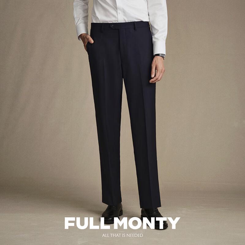 FULL MONTY Men s 100% Wool Business Casual Trousers 30