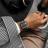 BY BENYAR Analog 30M Water Leather Gift for Black Gold Men's Watch, Chronograph, Watch, Resistant, Business, Simple, Stylish, Popular, Formal, Strap,