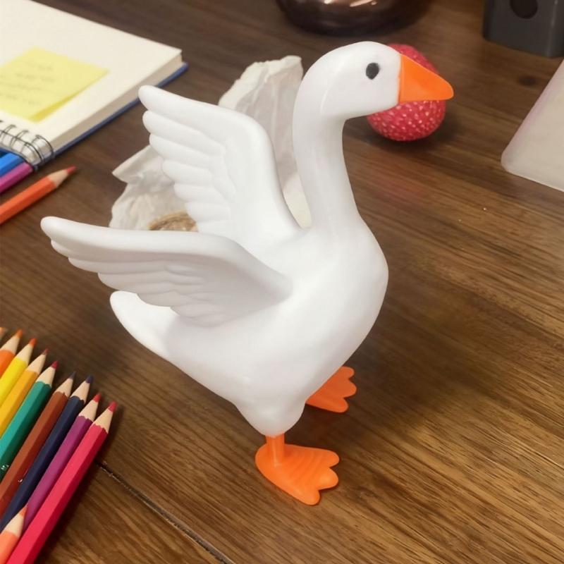 Lovely Magnetic Gooses Key Holder Ornament Gooses Duck Statue Sculpture,Tool Holder Home Decorations Housewarming Gift
