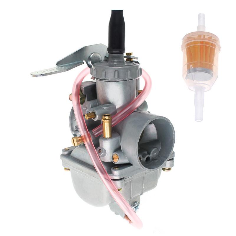 For 100cc 110cc 125cc 130cc ATV Dirt Bike 20mm Carburetor - Aftermarket Replacement Part Fits Mikuni VM20 Round Slide
