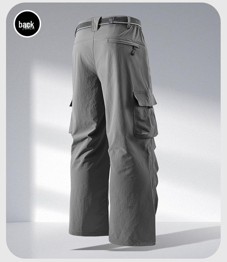 2025 Men's Modern Multi-Pocket Wide-Leg Casual Sports Pants