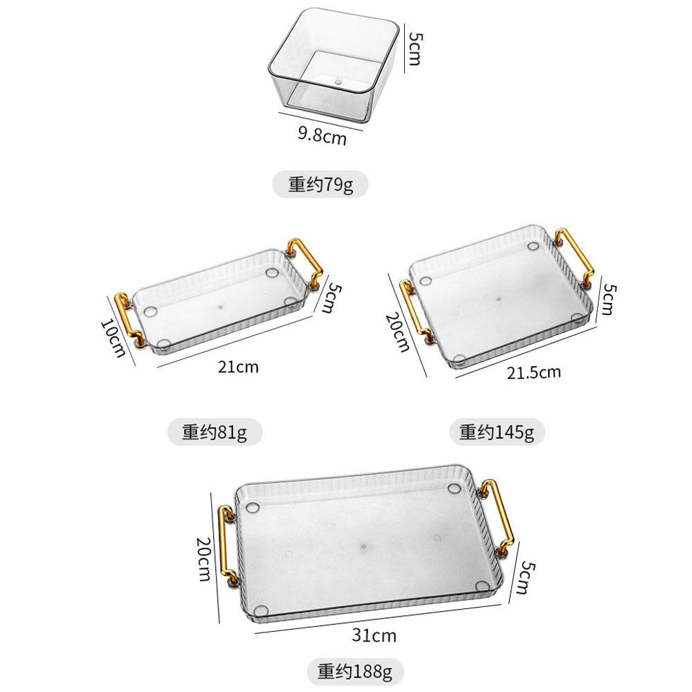 Simple Luxury Fruit Plate Snacks Split Platter Household Living Room Multifunctional Plastic Tray Dried Fruit Packaging Box