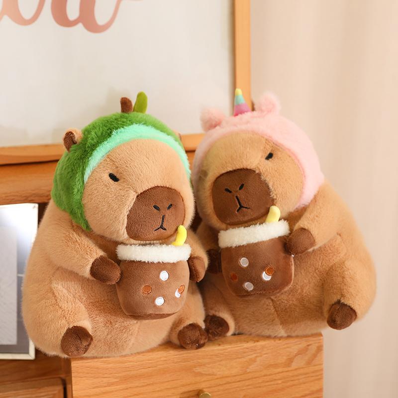 Capybara Turn Into Bread Uncorn Plush Toys Lovely Cartoon Animals Stuffed Dolls Holiday Gift Home Decor Sofa Plush Pillows