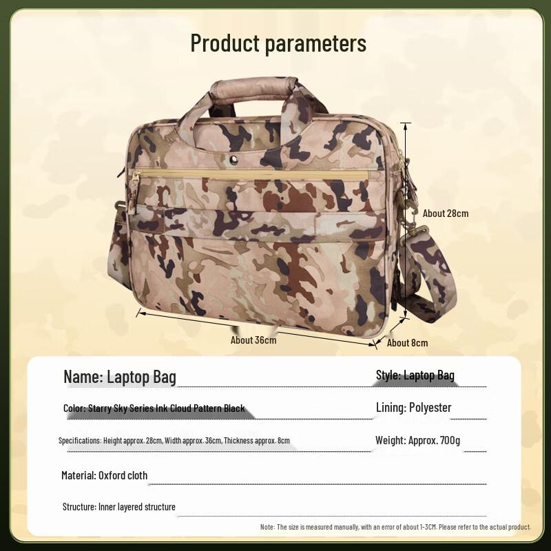 Bing Shuo Fifth Gen Camouflage Laptop Briefcase