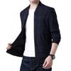 Men's Single Layer Zipper Jacket Baseball Jacket Business Casual Jacket Slim Windproof Jacket