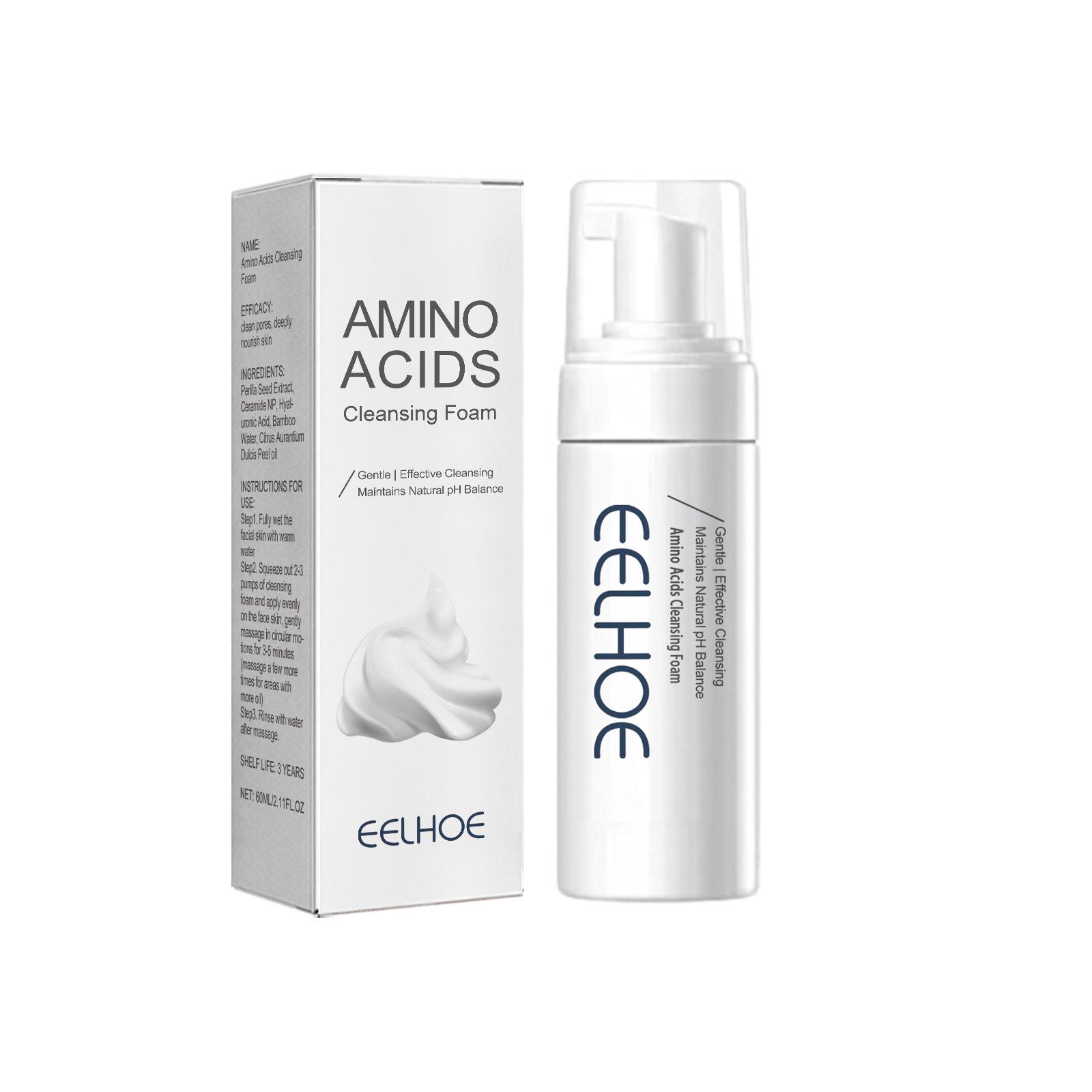 

EELHOE очищающее средство для лица, пенка для умывания, удаление черных точек, увлажняющее сужение пор, глубокая очистка, контроль жирности, отбеливание, уход за кожей 60ml