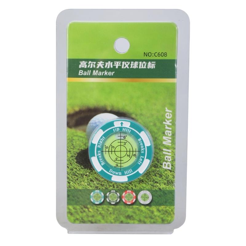 High Precisions Reader Levels Measuring Tool Golfball Markers Golfs Putting Aid Round Bubble Levels Marking Supplies