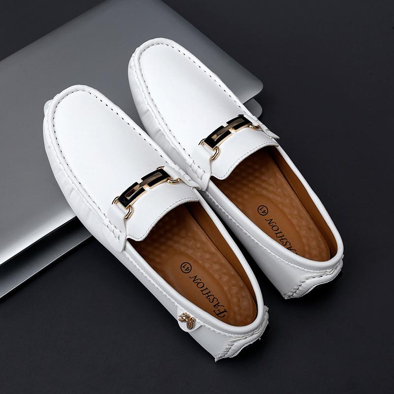 Men's Leather Shoes Boat Shoes Large Size