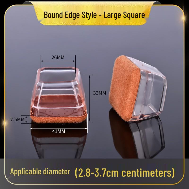 Thickened Silent Felt Silicone Chair Leg Covers - Furniture Foot Protectors
