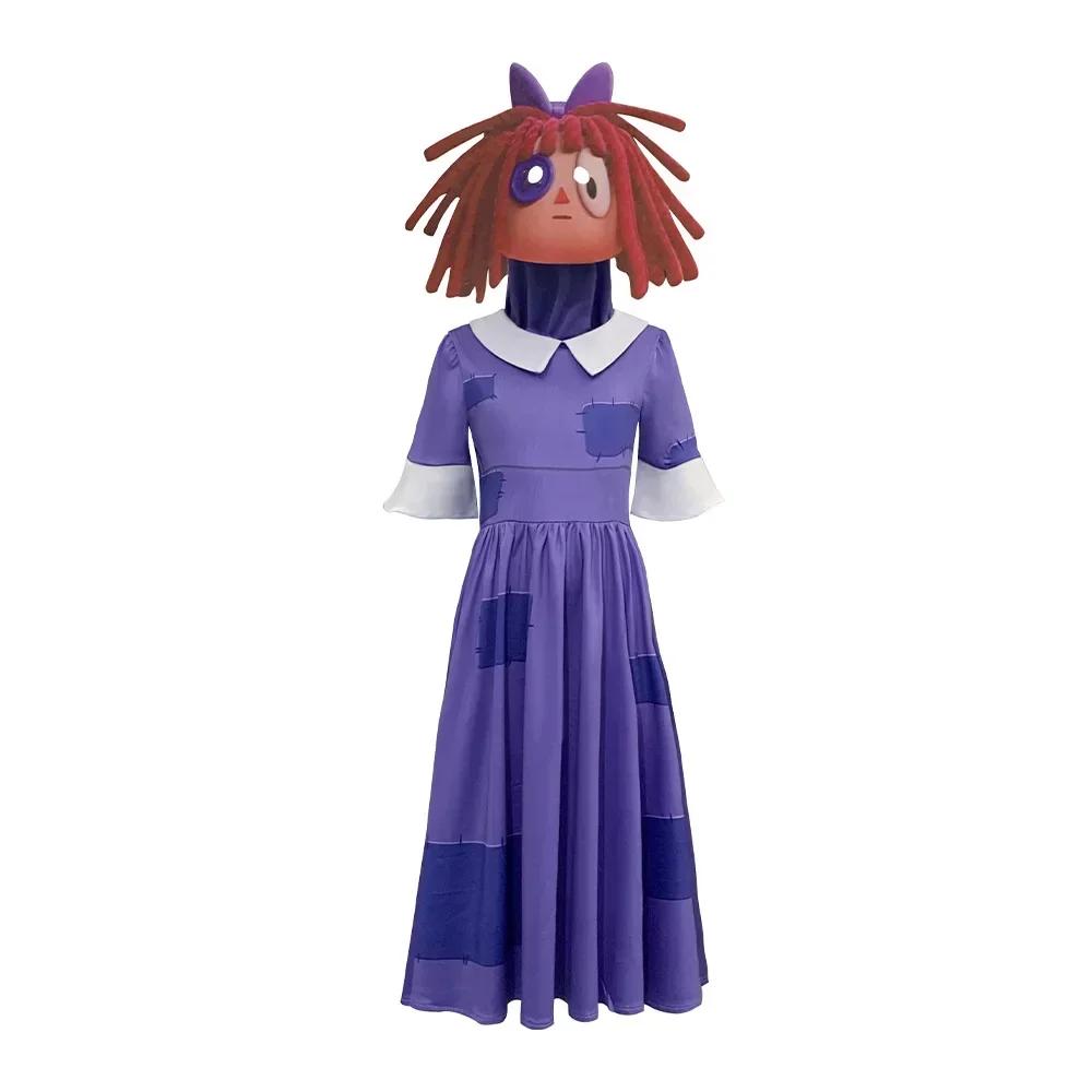 Pomni Kostuum Magisch Digitaal Circus Cosplay Ragatha Jax Caine Zooble Gangle Jumpsuit Theater Halloween Volwassenen Kinderen Cadeaus;6,r'8; 130 blue