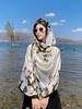 New Summer Luxury Elegant Women Silk Scarf Beach Long Wrap Shawls Satin Floral Print Bandana Hijab Mujer Scarves Pareo Foulard