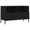 VidaXL Meuble TV Noir 80x36x50 cm Bois d'ingénierie 828981