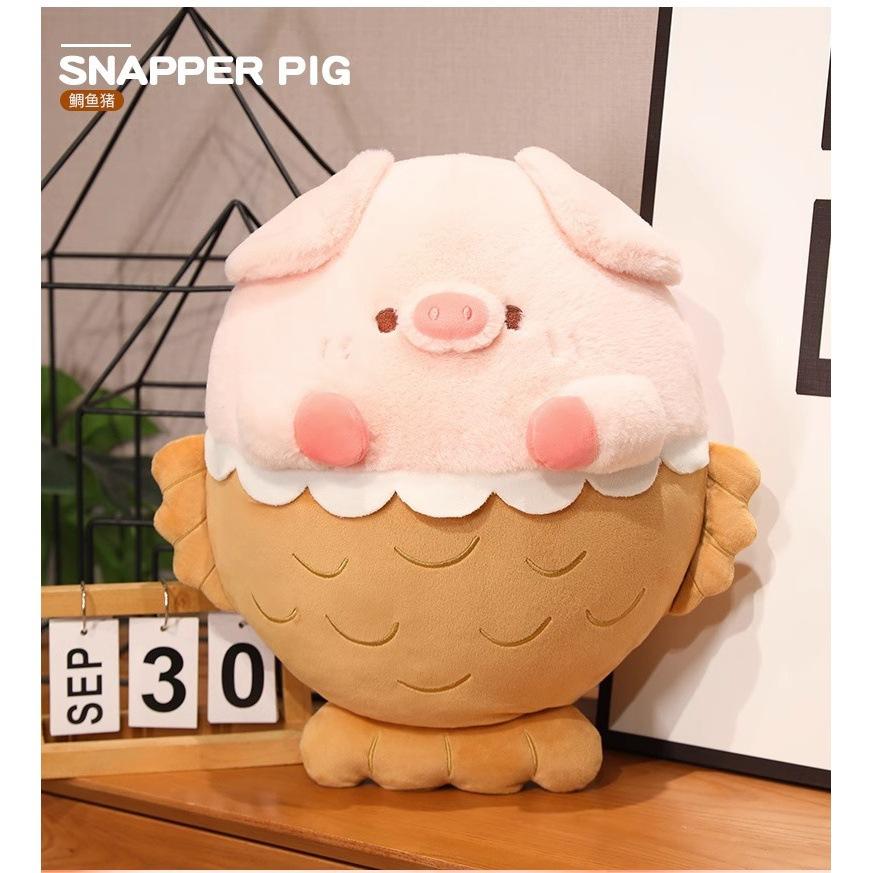 Кукла Снаппер Поросенок Кукла Поросенок Мягкая Игрушка Подушка Девочка Спит Кровать Русалка Подарок на День Рождения 40Cm 350g