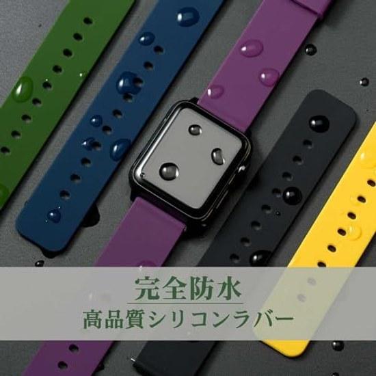 WOCCI Rubber Belt Silicone 12mm24mm Waterproof Watch Replacement Quick Release Band