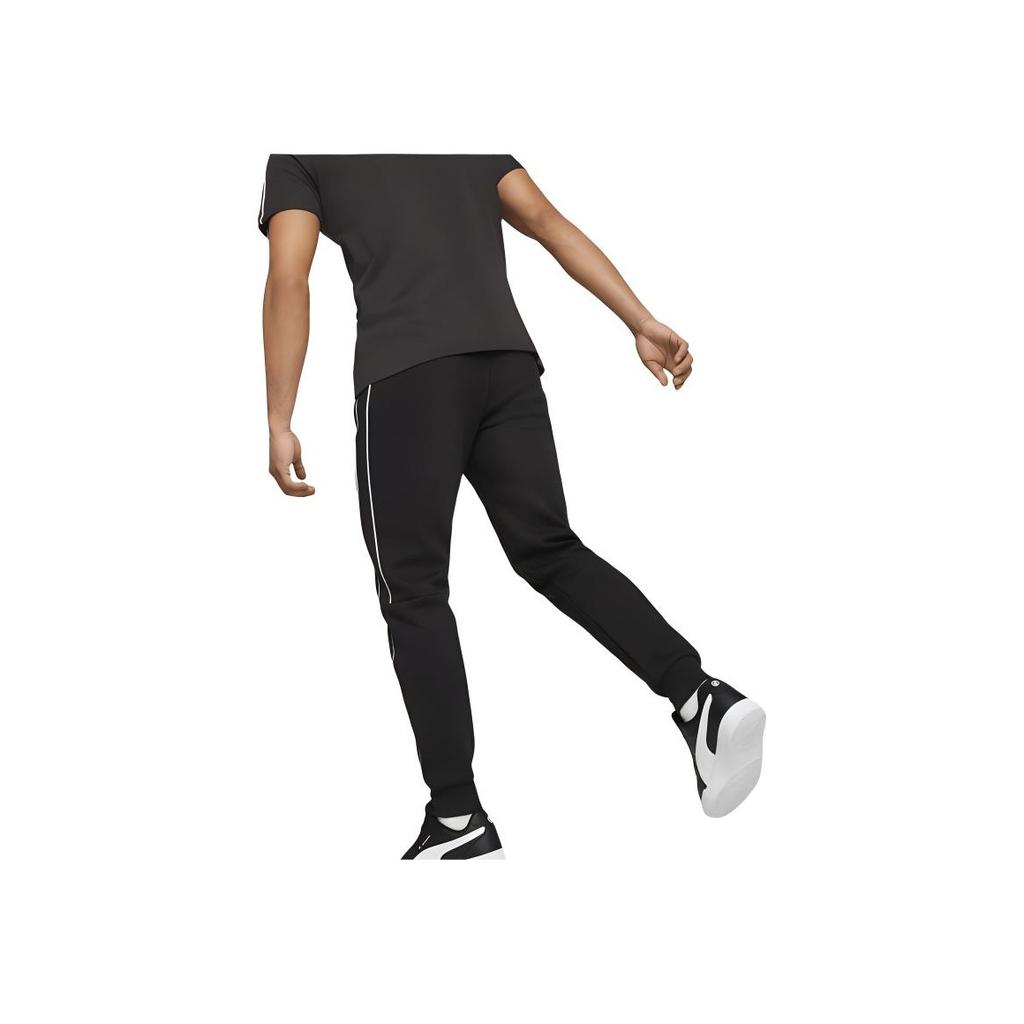 Puma BMW Racing Series Solid Color Logo Cuffed Sweatpants Unisex Pants Black 538118-01