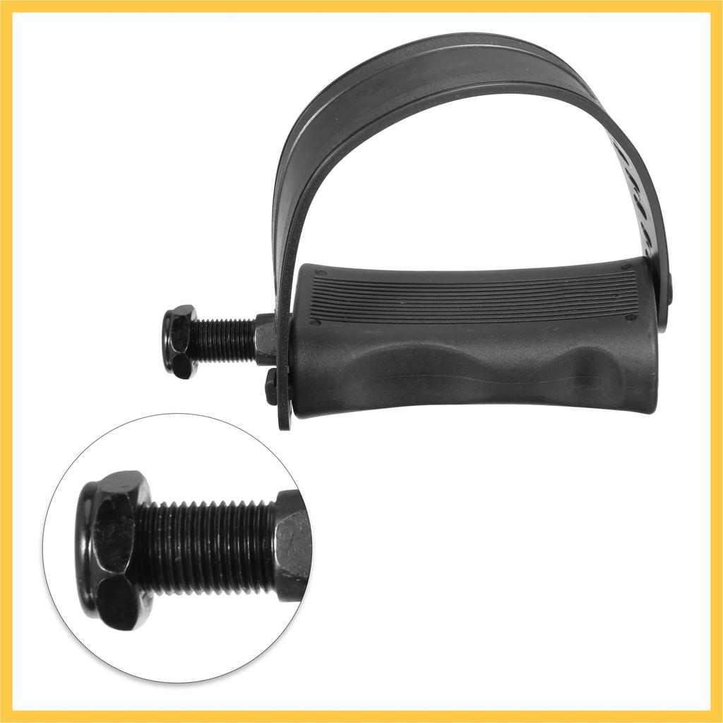 BULLSPANN 1 pár pedálů na rotoped s černými řemínky, 1/2" osa, 12,7mm osa,