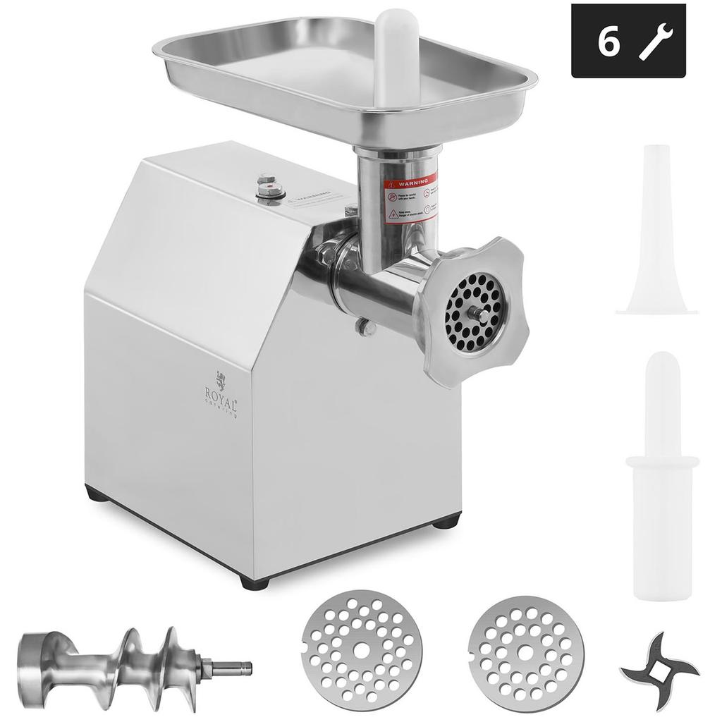 Professional Meat Grinder 140 Kgh 230V Royal Catering RCFW 140850ECO