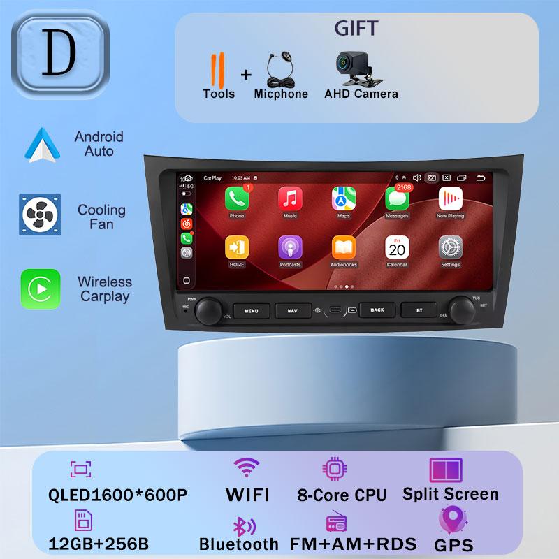 Écran Android 16 de 9,3 pouces pour Mercedes Benz Classe E W211 E200 E220 E300 E350 E240 E270 E280 Classe CLS W219 2002 - 2009 WiFi 4G CarPlay