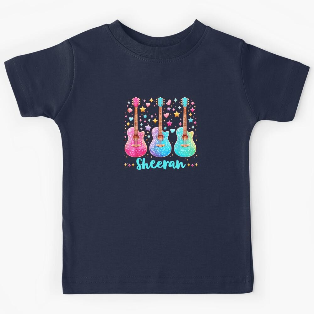 Ed Sheeran First Name Personalized Groovy 80 s Pink Kids T-Shirt 160