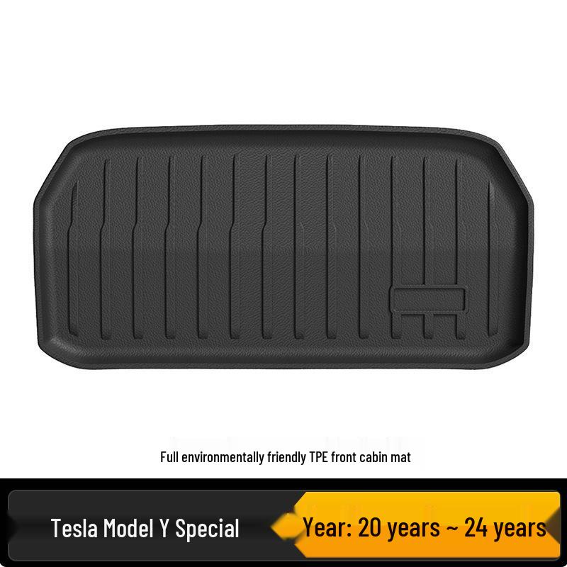 Tesla Model Y/3 TPE Front & Rear Trunk Mats and Foot Pad
