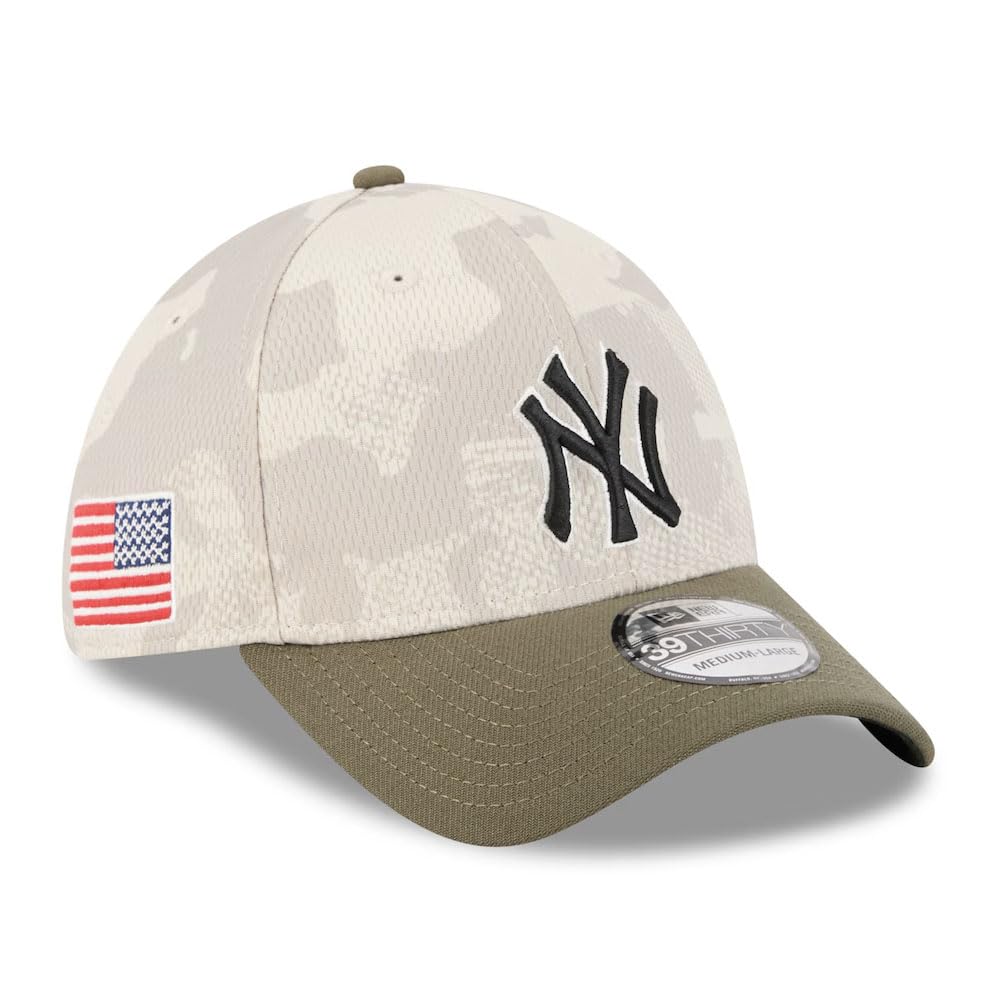 

Size New Era 39THIRTY New York Yankees 2025 MLB ARMED FORCES STARS N STRIPES FLEX FIT Stretch Fit Cap 3930 NY Light Beige L/XL (approx. 60.6-63.5cm)
