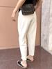 2025 Spring/Autumn Plus Size Harem Jeans for Pear-Shaped Women - Slimming & Hip-Covering Cropped Dad Jeans