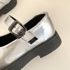 Spring and Autumn New Fashion Girls Versatile Comfortable Soft-soled Leather Shoes