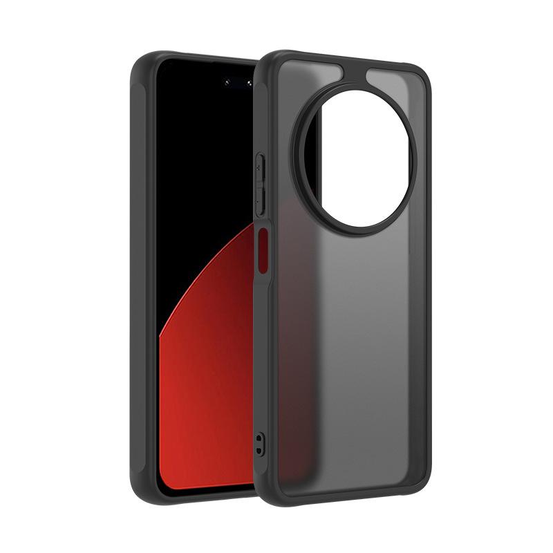 Suitable for OnePlus 15 skin-feeling black semi-transparent mobile phone case 1 + 13 skin-friendly matte PC OnePlus Turbo6 two-in-one