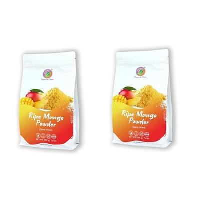 Saipro's EATERY HARVEST Reifes Alphanso-Mangopulver, getrocknet, 400 g(200 g*2 Packungen), Alphanso reines Mangopulver für Fruchtmark/Aamras | Saft | Kuchen | Milchshake