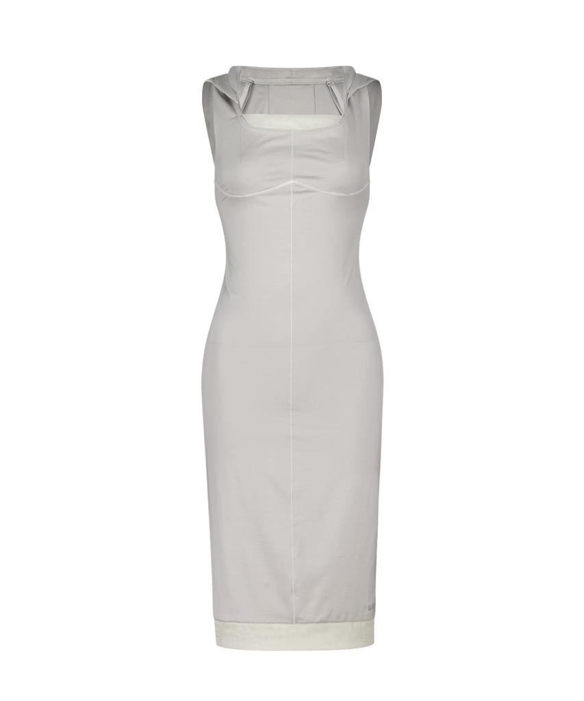 Ohos Flatseam Halter Midi Dress / Gray