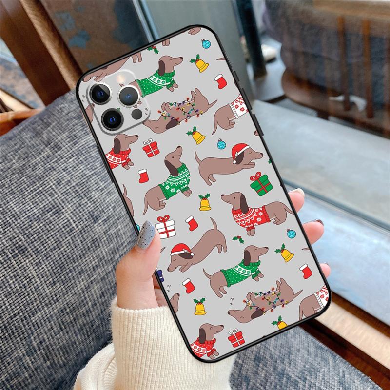 

Dachshund Dog Phone Case For iPhone 16 15 13 12 11 14 Pro Max 12 13 mini XR 15 16 Plus 16e Cover Shell iPhone 12