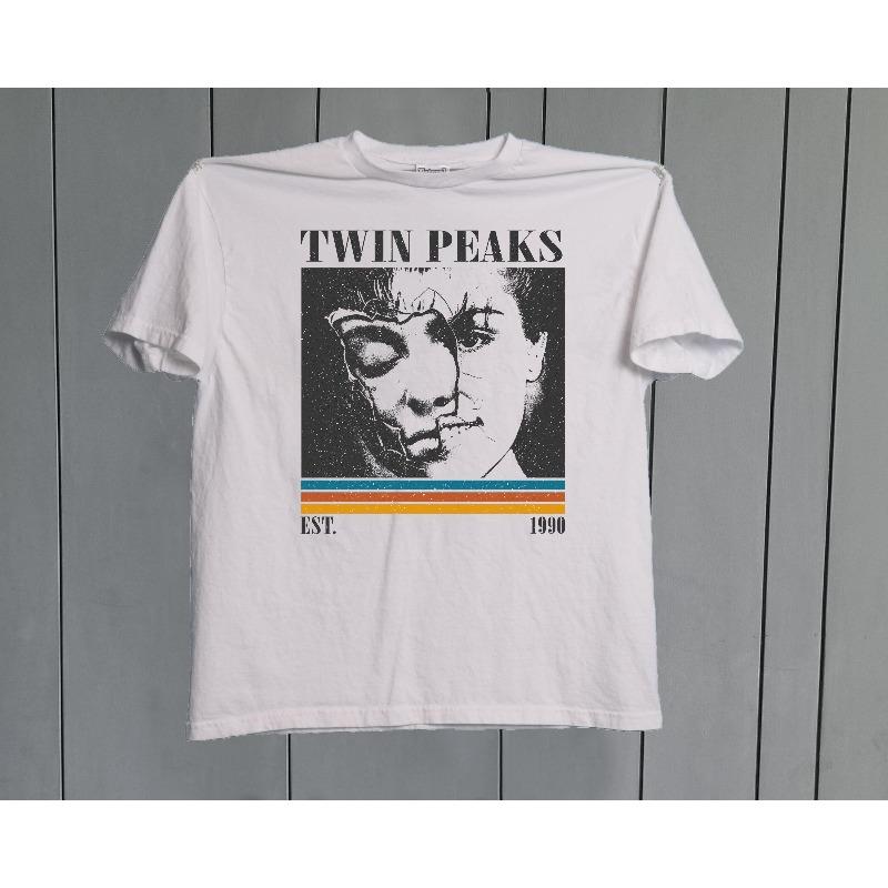Twin Peaks TV Drama Theme Tshirt Mens Tshirt Summer New Style Suitable for Both Men and Women