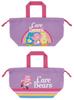 Skater Kinder-Lunchbeutel mit Kordelzug, Hergestellt in Japan, Care Bears Skate-Design, KB7SN-A