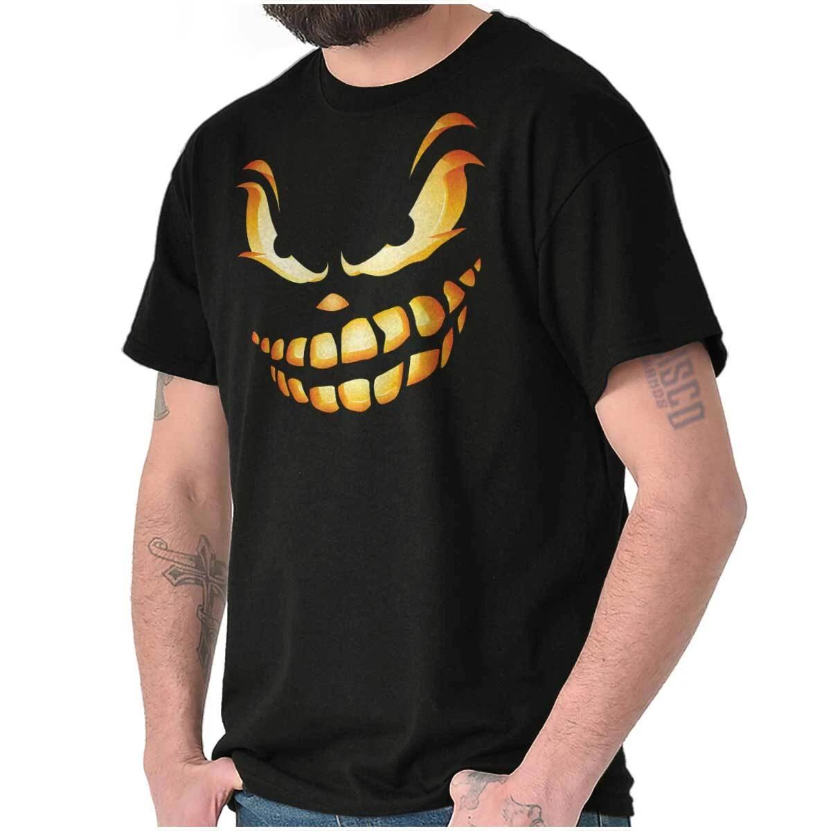 Halloween Evil Pumpkin Costume Graphic T Shirt Men or Women XXL