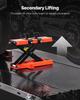 Motorcycle Jack Lift 1500lb Pneumatic Motorcycle Stand Removable Workbench