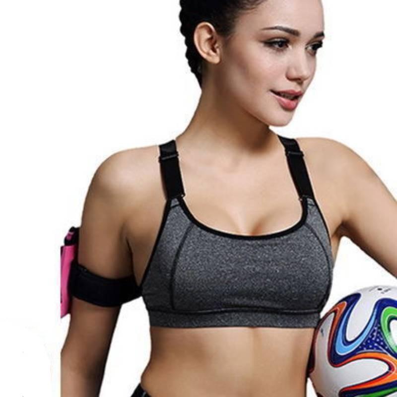 Athletic Running Sports Bra With Shockproof Reinforced Support For Active Women