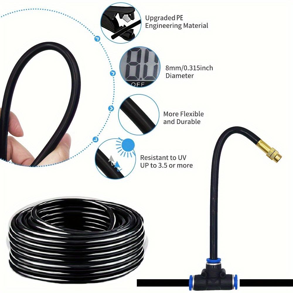 8mm Universal Rotary Atomizing Nozzle Adjustable Sprinkler for Cooling Humidification Plastic Irrigation Set Watering Irrigation