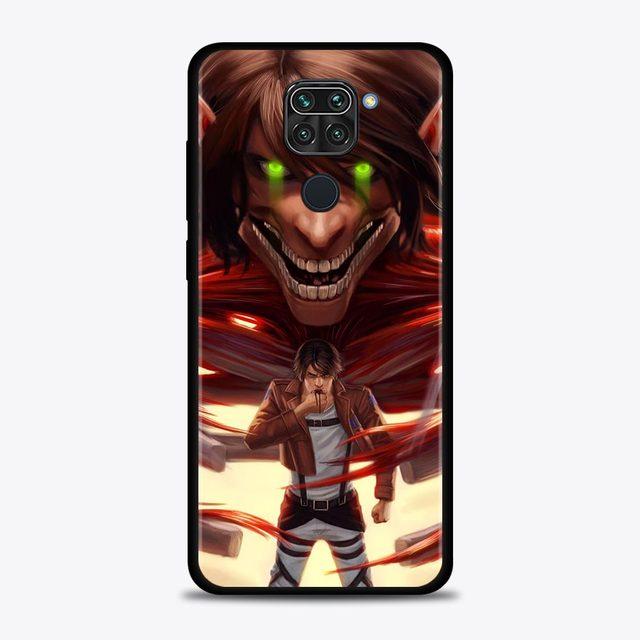 Case For Xiaomi Redmi Note 11 9 8 10 Pro 9s 8t 7 10pro Max Coque For Redmi 11 9 9c 9a 8 8a 7 7a Cover Attack On Titan Anime