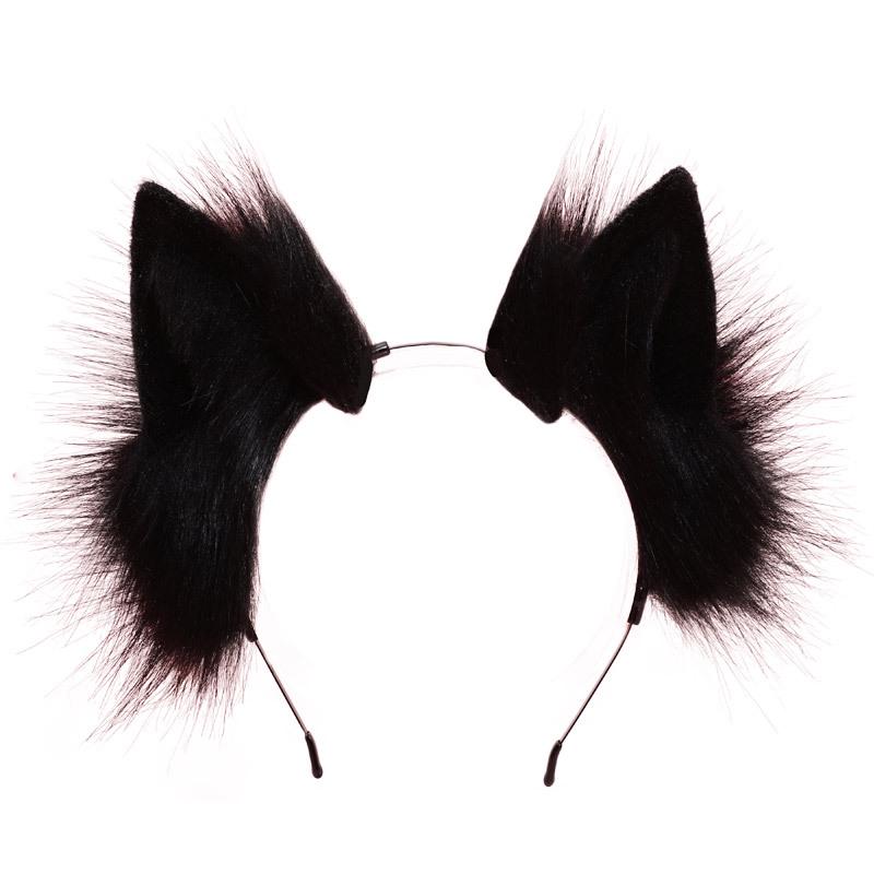 Handcrafted Plush Cat Ear Headband for Cosplay & DIY