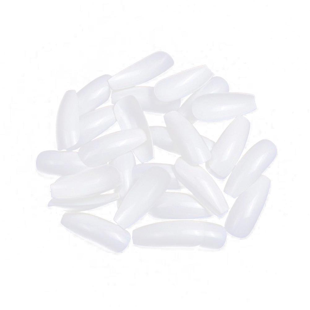 

Маникюрный инструмент Puntos 100 шт. накладные ногти полное покрытие балерина акриловые наращивание ногтей белый