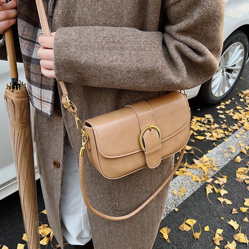 New Fashion Niche Design Popular Versatile Pin Buckle Small Square Bag Shoulder Crossbody Women's Bag