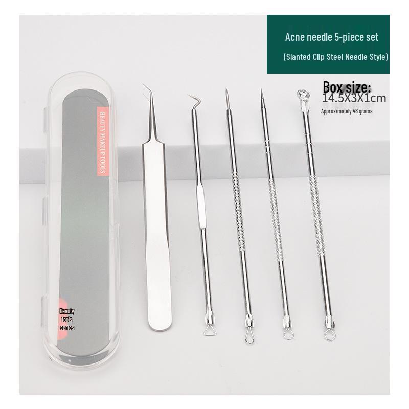 Stainless Steel Blackhead Remover & Acne Needle Set - Beauty Tools