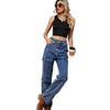 Women's Spicy Style Washed Denim Casual Workwear Pants